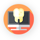 icone avec une dent et un ordinateur